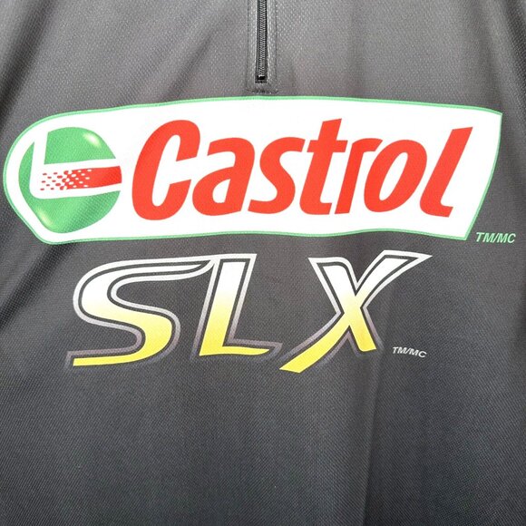 Fast Eddie Racewear Mens Shirt Castrol SLX Cycling Jersey 1/4 Zip Size XL - Picture 4 of 9